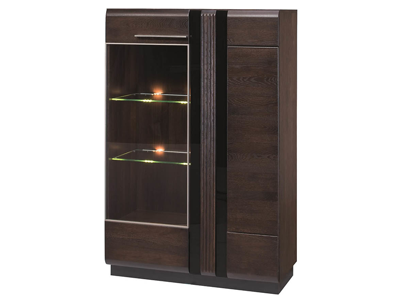 Witryna Porti-15 95 cm z 2 drzwiami dąb czekoladowy 139899