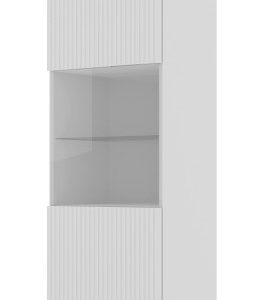 Witryna Ravenna B 1D frez MDF biały mat + RAMA ZŁOTA 240452 Witryna Ravenna B 1D frez MDF biały mat + RAMA ZŁOTA 240452
