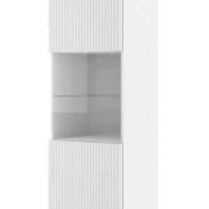 Witryna Ravenna B 1D frez MDF biały mat + szpilki złote 240450 Witryna Ravenna B 1D frez MDF biały mat + szpilki złote 240450