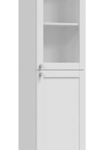Witryna regał Pafos W40 SH 1 szyba 40cm na książki biała 290304 Witryna regał Pafos W40 SH 1 szyba 40cm na książki biała 290304