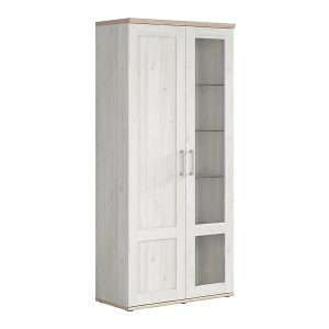 Witryna Romance 93 cm z 2 drzwiami modrzew sibiu jasny 16837 Witryna Romance 93 cm z 2 drzwiami modrzew sibiu jasny 16837