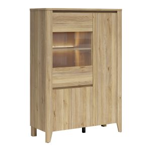 Witryna Sawira II 107 cm z 3 drzwiami dąb mauvella 1059574 Witryna Sawira II 107 cm z 3 drzwiami dąb mauvella 1059574