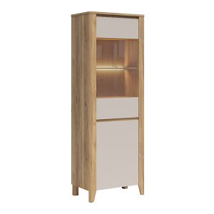 Witryna Sawira II 70 cm z 2 drzwiami dąb mauvella/kaszmir 1059367 Witryna Sawira II 70 cm z 2 drzwiami dąb mauvella/kaszmir 1059367