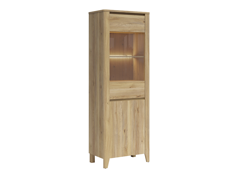 Witryna Sawira II 70 cm z 2 drzwiami dąb mauvella 1059366