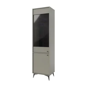 Witryna szklana do salonu Sakai 1 2F T101 Eukaliptus 715994 Witryna szklana do salonu Sakai 1 2F T101 Eukaliptus 715994
