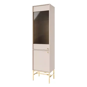 Witryna szklana do salonu Sakai 3 2F T101 Beżowy 715996 Witryna szklana do salonu Sakai 3 2F T101 Beżowy 715996