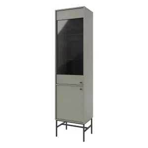Witryna szklana do salonu Sakai 3 2F T101 Eukaliptus 715999 Witryna szklana do salonu Sakai 3 2F T101 Eukaliptus 715999