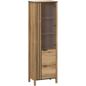 Witryna Szklana do Salonu VERVE 62 cm Dąb Evok Klasyczna 318975 Witryna Szklana do Salonu VERVE 62 cm Dąb Evok Klasyczna 318975