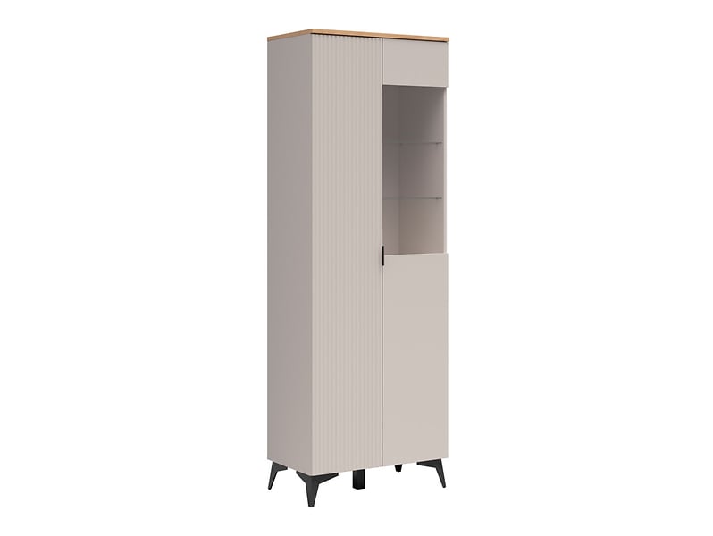 Witryna Velton 70 cm z 2 drzwiami wysoka kaszmir/dąb artisan 950143