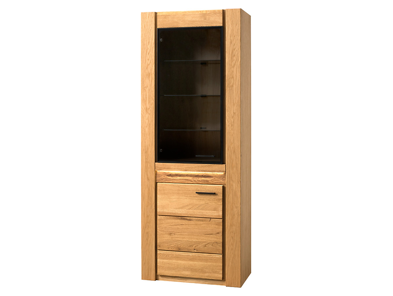 Witryna Velvet-10 75 cm z drzwiami lewostronna dąb natura 371237