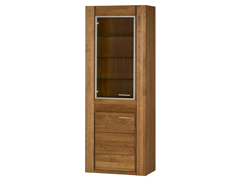 Witryna Velvet-10 75 cm z drzwiami lewostronna dąb rustical 139972