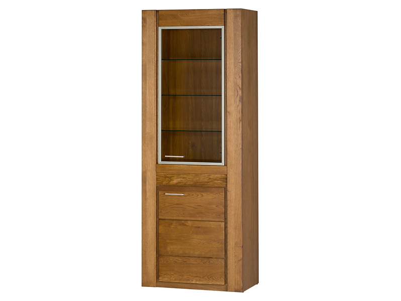 Witryna Velvet-11 75 cm z 2 drzwiami prawostronna dąb rustical 139974