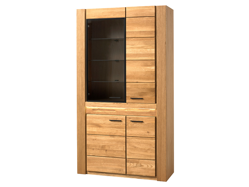 Witryna Velvet-12 100 cm z 4 drzwiami wysoka dąb natura 371238