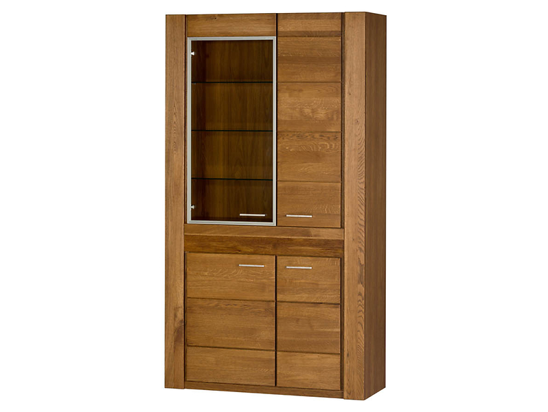 Witryna Velvet-12 110 cm z 4 drzwiami dąb rustical 139976