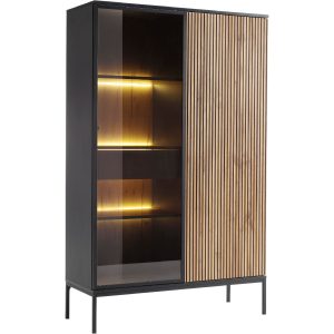 Witryna VENTO 02 czarny / dąb wotan 248717 Witryna VENTO 02 czarny / dąb wotan 248717