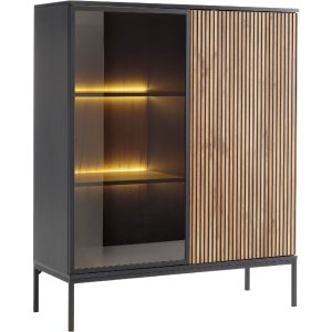 Witryna VENTO 03 czarny / dąb wotan 248713 Witryna VENTO 03 czarny / dąb wotan 248713