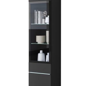 Witryna VEVE 02 z oświetleniem LED/czarny 1051492 Witryna VEVE 02 z oświetleniem LED/czarny 1051492