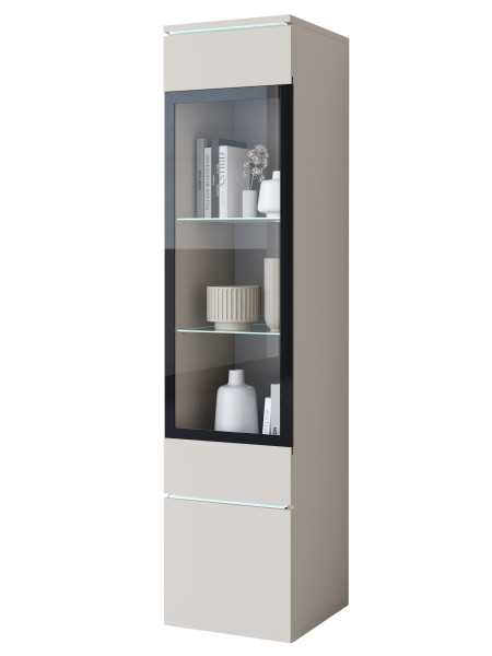 Witryna VEVE 02 z oświetleniem LED/kaszmirowy beż 1051494
