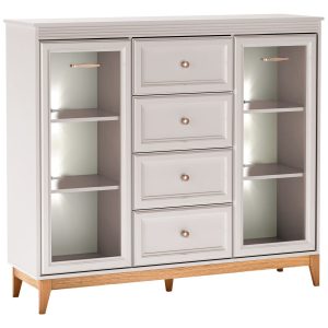 Witryna Windsor W-07 z białym oświetleniem LED 817719 Witryna Windsor W-07 z białym oświetleniem LED 817719