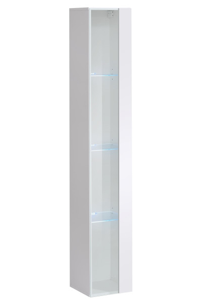 Witryna wisząca biały połysk SWITCH 180 cm + LED 937708