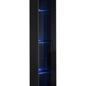 Witryna wisząca czarny połysk SWITCH 180 cm + LED 937707 Witryna wisząca czarny połysk SWITCH 180 cm + LED 937707