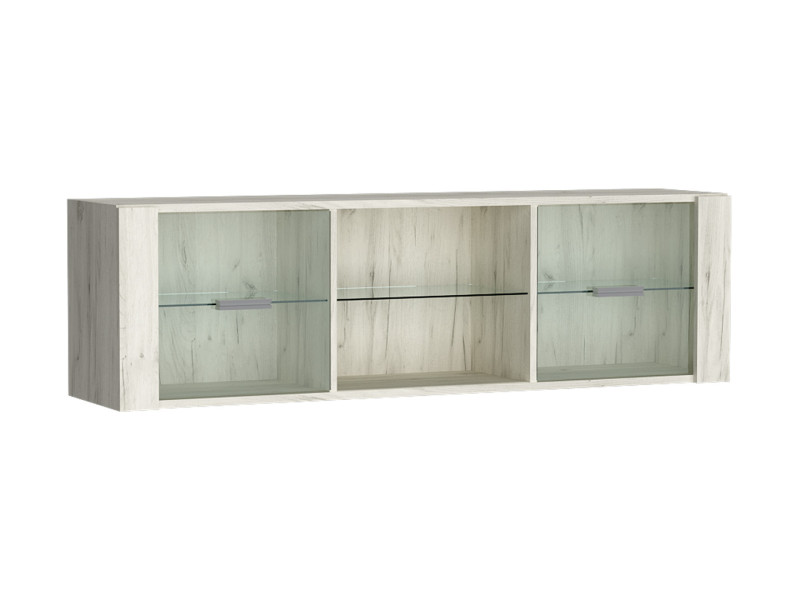 Witryna wisząca INDIANAPOLIS CRAFT BIAŁY przeszklona 138 cm 136006
