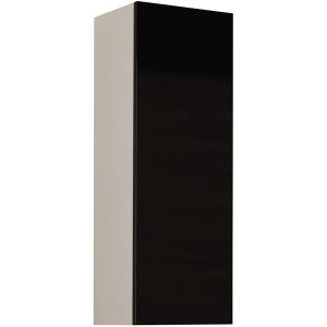 Witryna wisząca pełna 90 VEGA VG5B biały / czarny połysk 234872