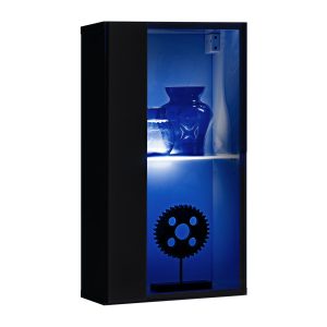 Witryna wisząca pionowa czarny połysk SWITCH 60 cm + LED 937701 Witryna wisząca pionowa czarny połysk SWITCH 60 cm + LED 937701