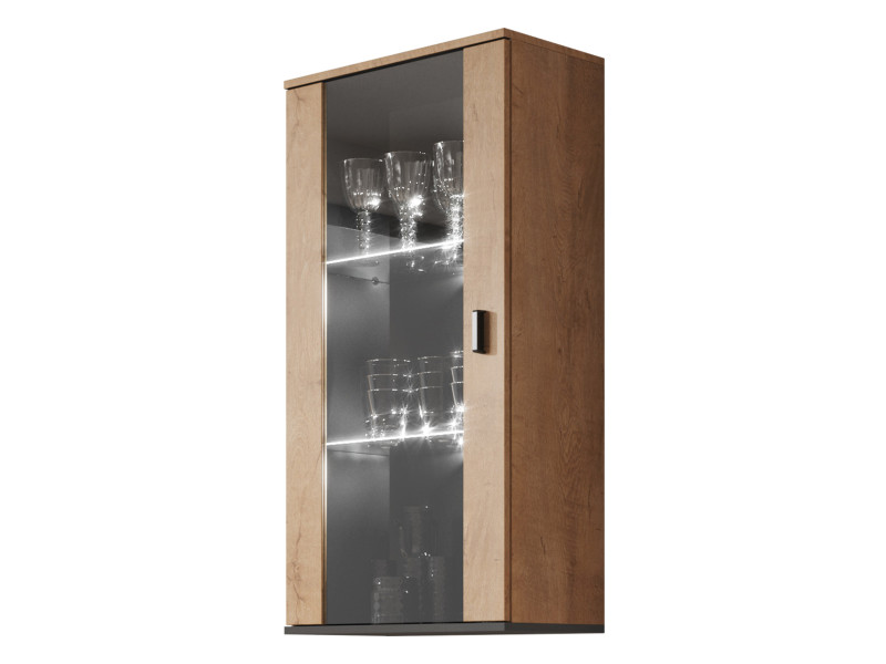 Witryna wisząca Soho S02 z oświetelniem LED - białym 770329