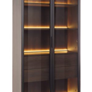 Witryna Wysoka 2D2S+LED LUMIN do salonu Dąb Dunin 797441 Witryna Wysoka 2D2S+LED LUMIN do salonu Dąb Dunin 797441