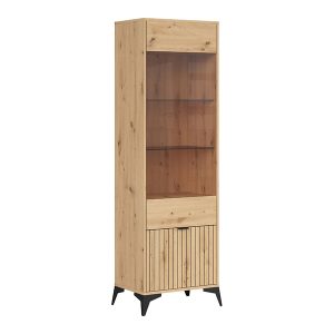 Witryna wysoka Lamea 60 cm z drzwiami dąb artisan 209892 Witryna wysoka Lamea 60 cm z drzwiami dąb artisan 209892