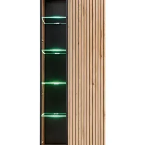 Witryna wysoka LIAM LED hickory jackson 412638 Witryna wysoka LIAM LED hickory jackson 412638