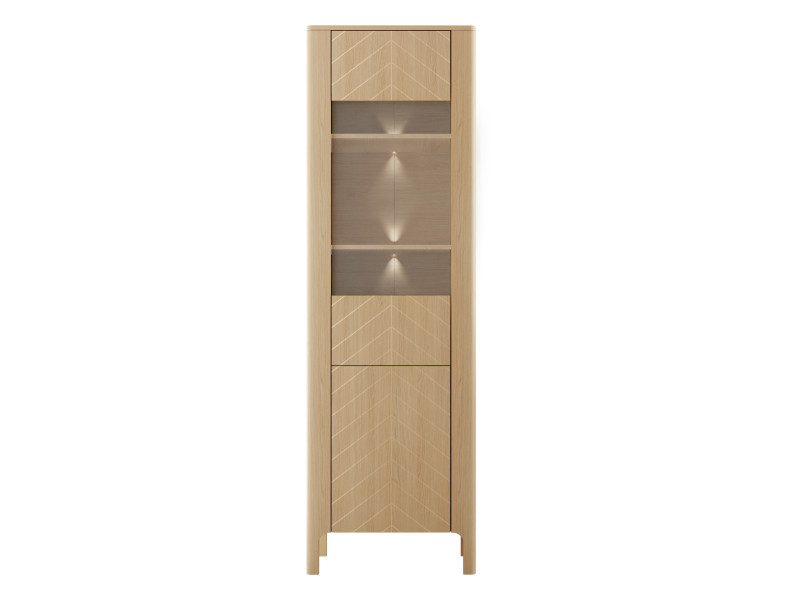 Witryna wysoka Malumi MM04 2D z oświetleniem LED białym 863496
