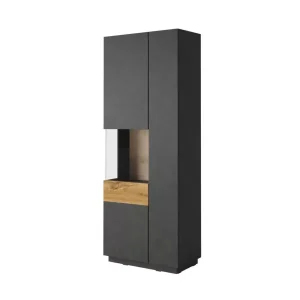 Witryna wysoka SILKE 2D 80cm matera/dąb wotan lewa 638938
