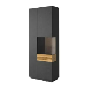 Witryna wysoka SILKE 2D 80cm matera/dąb wotan prawa 638946