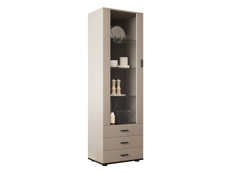 Witryna wysoka Soho S01 z oświetelniem LED - białym 770336