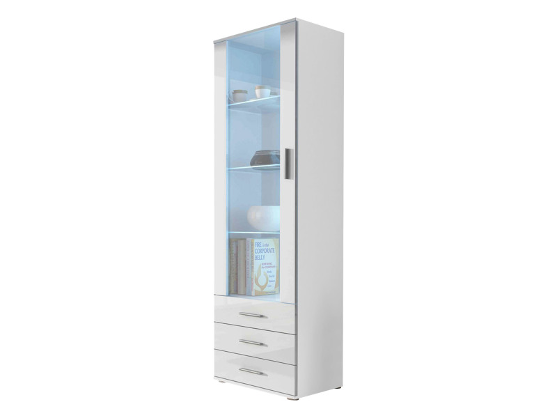 Witryna wysoka Soho S01 z oświetelniem LED - białym 770327