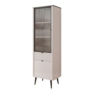 Witryna wysoka stojąca NAVANI 60 cm kaszmir/szary kamień 710970 Witryna wysoka stojąca NAVANI 60 cm kaszmir/szary kamień 710970