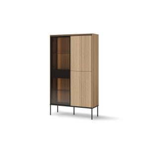Witryna wysoka VISSO VI-01 z oświetleniem LED dąb linearny 859109 Witryna wysoka VISSO VI-01 z oświetleniem LED dąb linearny 859109