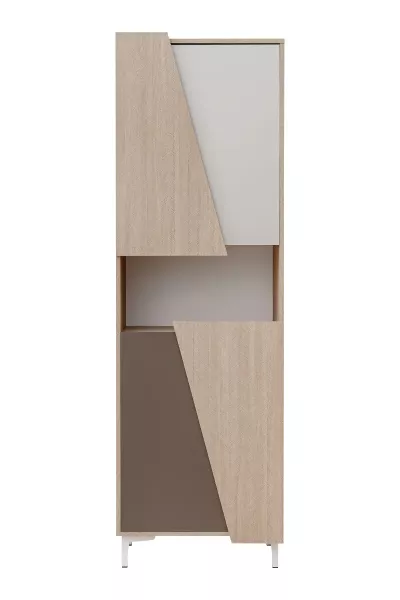 Witryna wysoka VISTE dąb/beżowa 412633