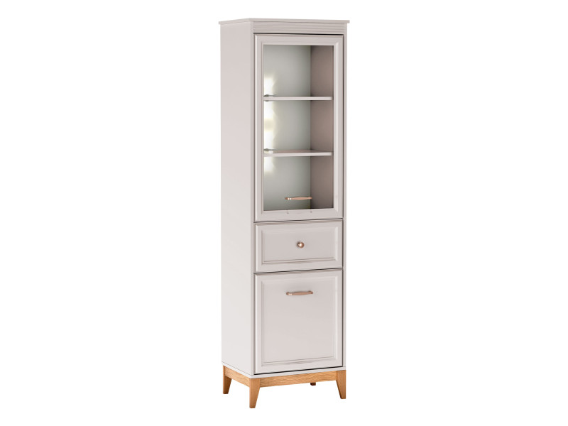 Witryna wysoka Windsor W-06 z białym oświetleniem LED 812550
