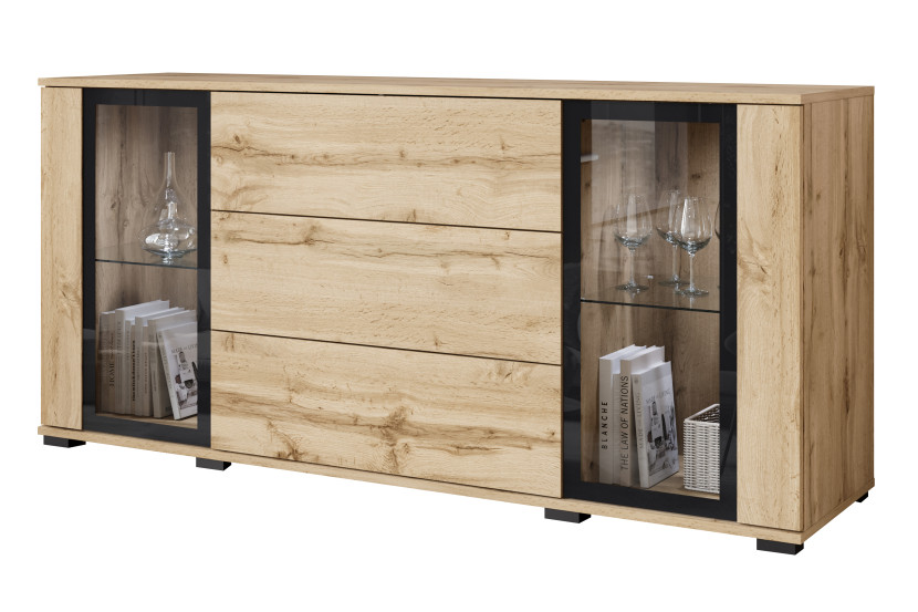 Witryna z szufladami FARO 150 cm dąb wotan 757247
