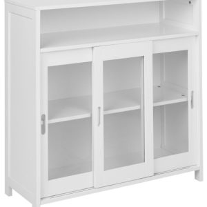 Witryna ze szklaną gablotą CRABTREE 86 cm Biały 727524