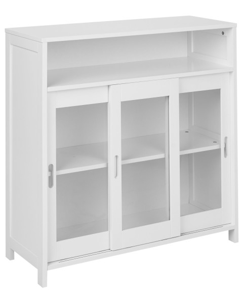 Witryna ze szklaną gablotą CRABTREE 86 cm Biały 727524