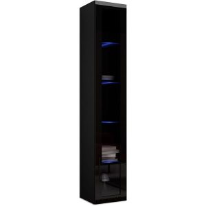 Witryna ze szkłem VEGA VG3D czarny / czarny połysk 233771 Witryna ze szkłem VEGA VG3D czarny / czarny połysk 233771