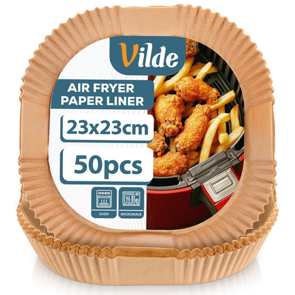 Wkład do frytkownicy Air Fryer papierowy kwadratowy 23x23 cm 50 szt. 777090
