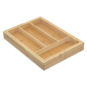 Wkład do szuflady na sztućce, bambusowy, 25-39 cm, rozsuwany 85050 Wkład do szuflady na sztućce, bambusowy, 25-39 cm, rozsuwany 85050
