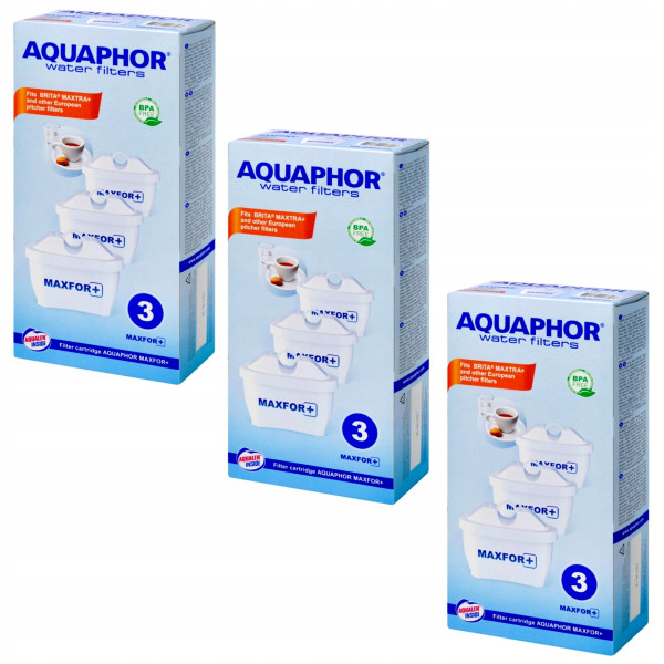 Wkład filtrujący Aquaphor Maxfor+ 9 szt. 175517