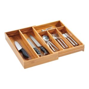Wkład na sztućce z regulacją 26-49 cm, bambusowy, KESPER 85061 Wkład na sztućce z regulacją 26-49 cm, bambusowy, KESPER 85061