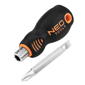 Wkrętak odwracalny płasko-krzyżowy magnetyczny 6mm x PH2 NEO 184940 Wkrętak odwracalny płasko-krzyżowy magnetyczny 6mm x PH2 NEO 184940